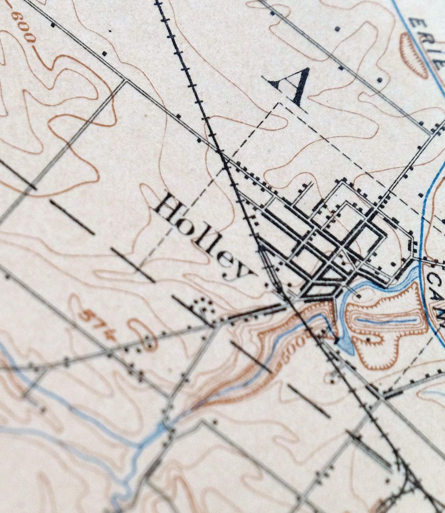 Albion New York Batavia Holley USGS Topo Map 1907 Antique - Image 2