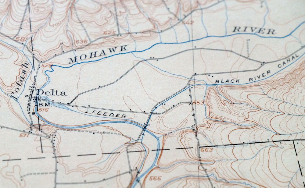 Boonville New York Rome USGS 15-Min Topo Map 1910 Antique - Image 2