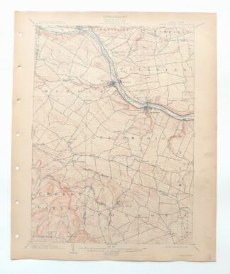Canajoharie New York Fort Plain Ames USGS Topo Map 1909