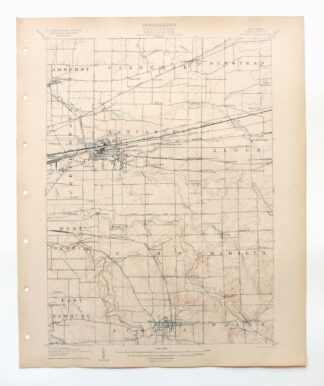 Depew New York Cheektowaga Alden USGS Topographic Map 1905