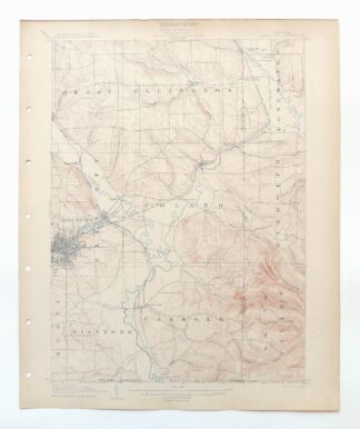 Jamestown New York Falconer Frewsburg USGS Topo Map 1905