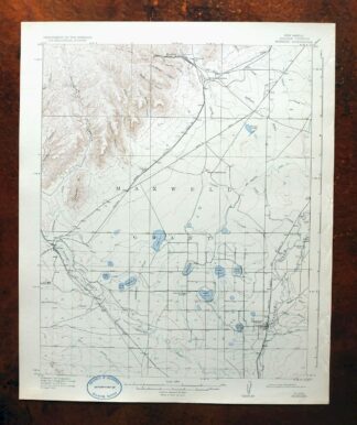 Koehler New Mexico Maxwell NWR Maxwell USGS Topo Map 1937