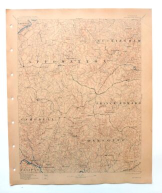 Appomattox Virginia Brookneal Toga USGS Topographic Map 1912