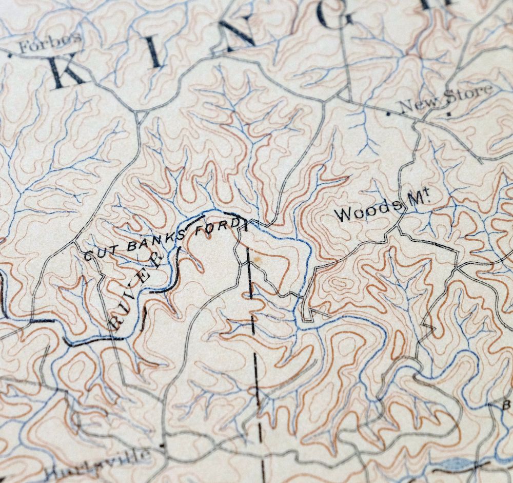 Appomattox Virginia Brookneal Toga USGS Topographic Map 1912 - Image 2