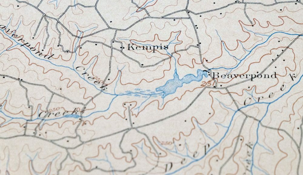 Amelia Virginia Richmond Bon Air USGS Topo Map 1904 Antique - Image 4