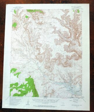 Nipple Butte Utah Wahweap WSA Big Water USGS Topo Map 1962