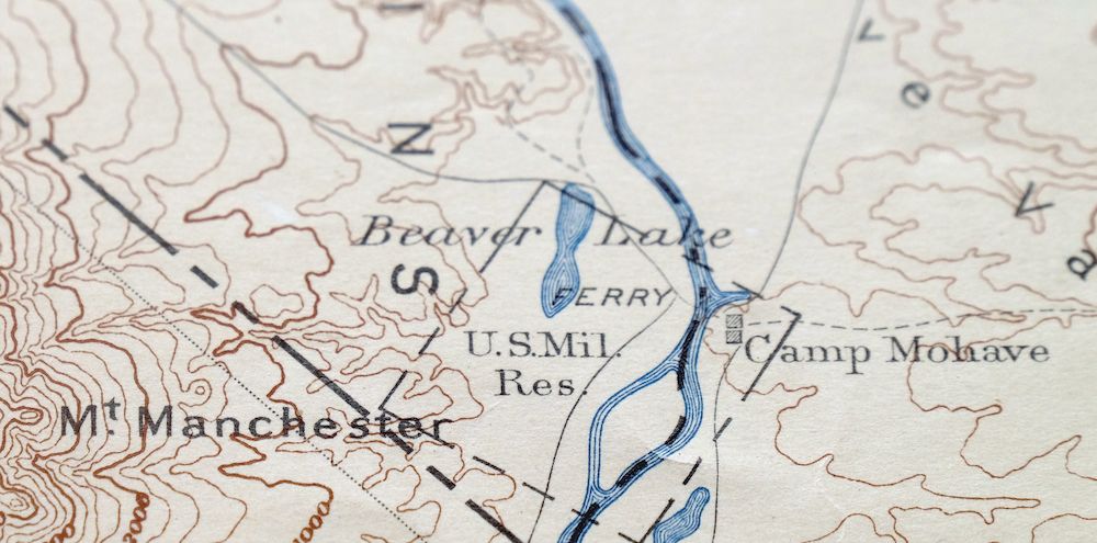 Camp Mohave Arizona El Dorado WSA Kingman USGS Topo Map 1920 - Image 3