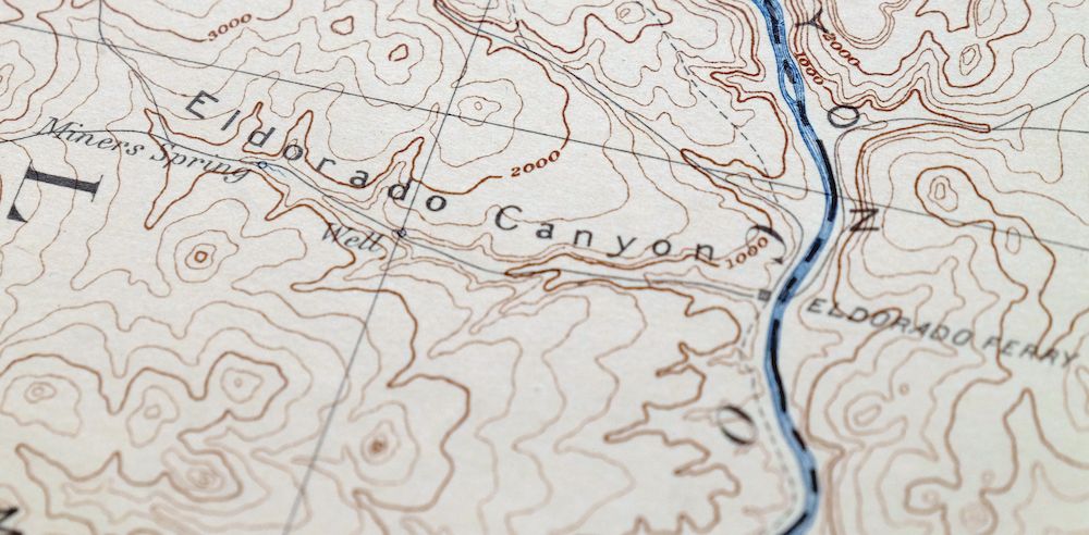 Camp Mohave Arizona El Dorado WSA Kingman USGS Topo Map 1920 - Image 2