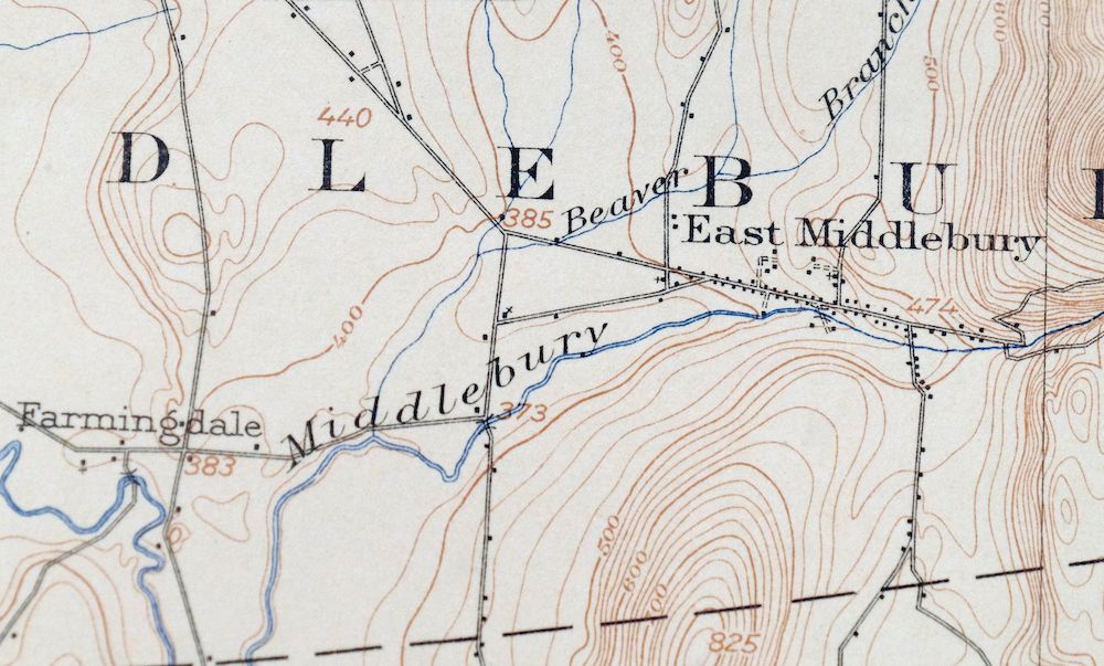 Brandon Vermont Green Mountain NF USGS Topo Map 1911 Antique - Image 2