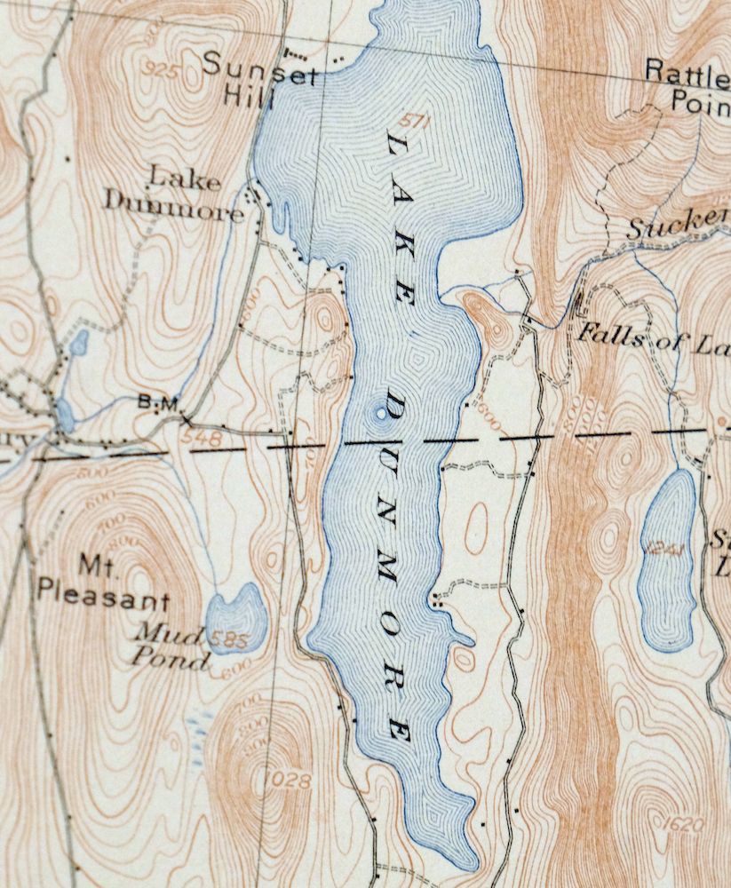 Brandon Vermont Green Mountain NF USGS Topo Map 1911 Antique - Image 6