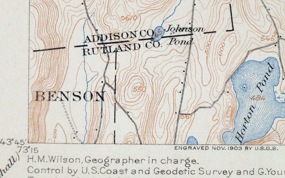 Brandon Vermont Green Mountain NF USGS Topo Map 1911 Antique - Image 5