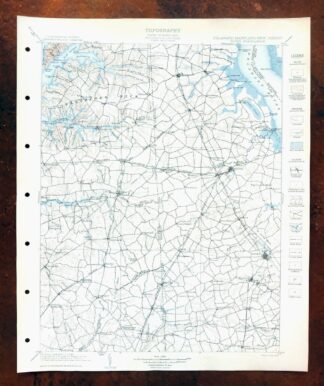 Dover Delaware Bombay Hook NWR Middletown USGS Topo Map 1906