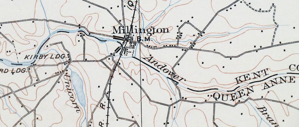 Dover Delaware Bombay Hook NWR Middletown USGS Topo Map 1906 - Image 7