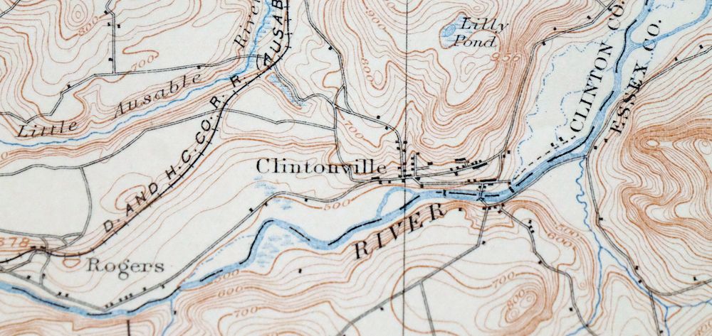 Ausable New York Au Sable Forks USGS Topo Map 1909 Antique - Image 4