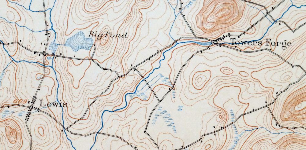Ausable New York Au Sable Forks USGS Topo Map 1909 Antique - Image 7