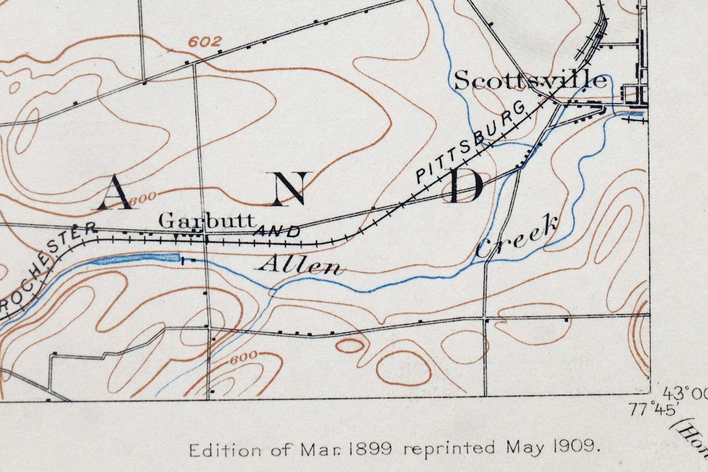 Brockport New York Spencerport Bergen USGS Topo Map 1909 - Image 3