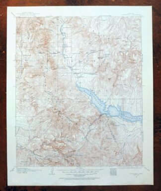 Roosevelt Arizona Four Peaks Tonto Basin USGS Topo Map 1956
