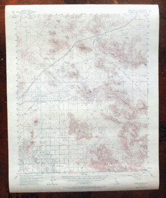 Apple Valley California Bell Mountain USGS Topo Map 1968