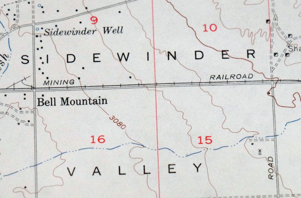 Apple Valley California Bell Mountain USGS Topo Map 1968 - Image 2