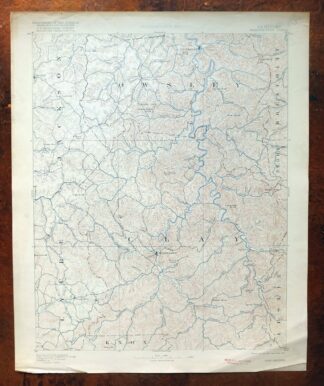 Manchester Kentucky Booneville McKee USGS Topo Map 1917