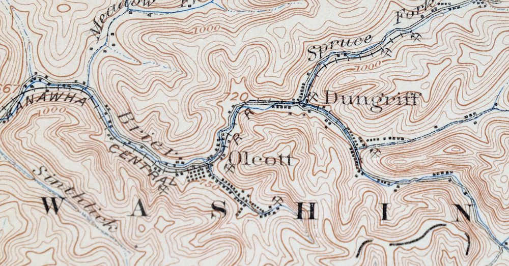 Peytona West Virginia Marmet Belle USGS Topographic Map 1911 - Image 2