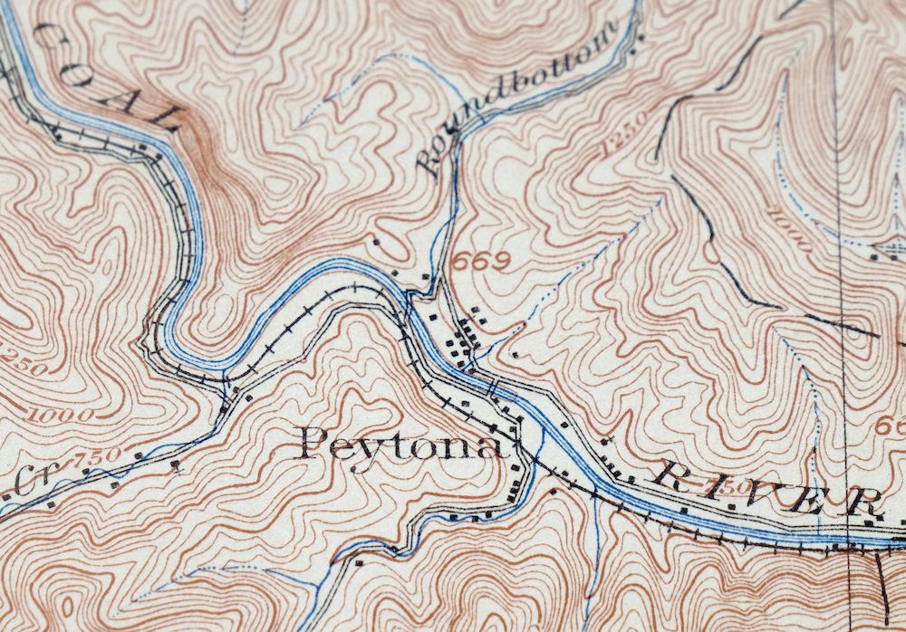 Peytona West Virginia Marmet Belle USGS Topographic Map 1911 - Image 6