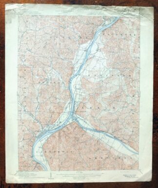 Point Pleasant West Virginia Middleport USGS Topo Map 1908