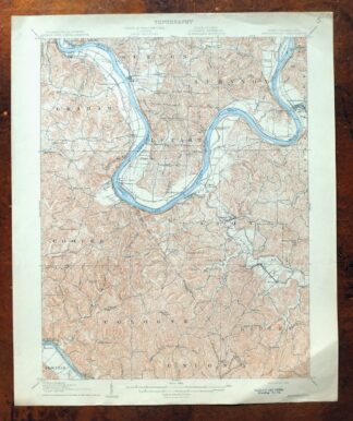 Ravenswood West Virginia New Haven Evans USGS Topo Map 1908