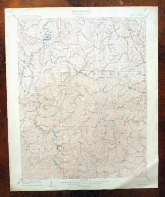 Wayne West Virginia Dunlow Cove Gap USGS Topo Map 1909