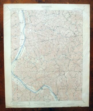 Winfield West Virginia Bancroft Southside USGS Topo Map 1908