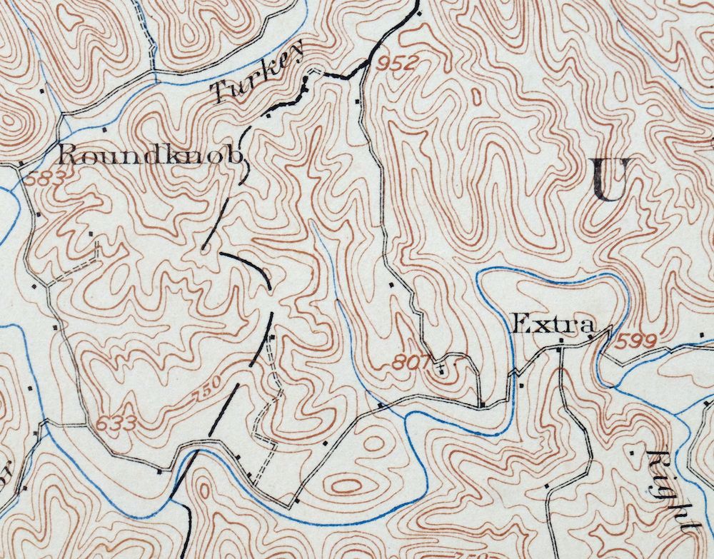 Winfield West Virginia Bancroft Southside USGS Topo Map 1908 - Image 5