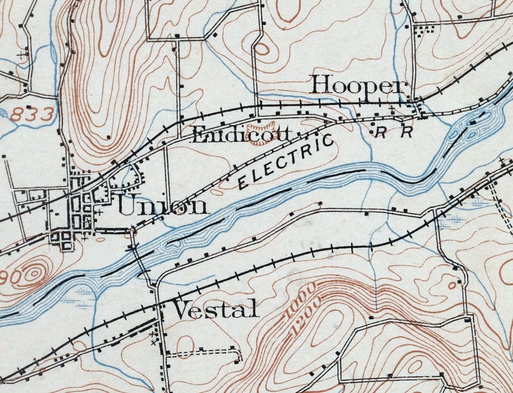 Catatonk New York Ithaca Endicott USGS Topo Map 1908 Antique - Image 2