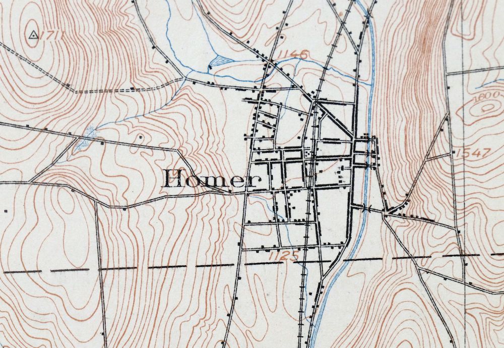 Cortland New York Preble Homer USGS Topographic Map 1911 - Image 8