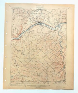 Fonda New York Esperance Johnstown USGS 15-Min Topo Map 1909