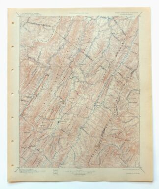 Franklin West Virginia Petersburg Onego USGS Topo Map 1914