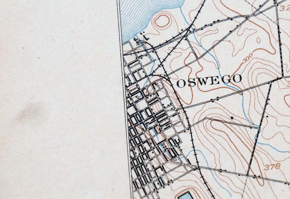 Fulton New York Oswego Minetto USGS Topo Map 1905 Antique - Image 8