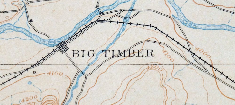 Big Timber Montana Reed Point Reed Point USGS Topo Map 1910 - Image 4