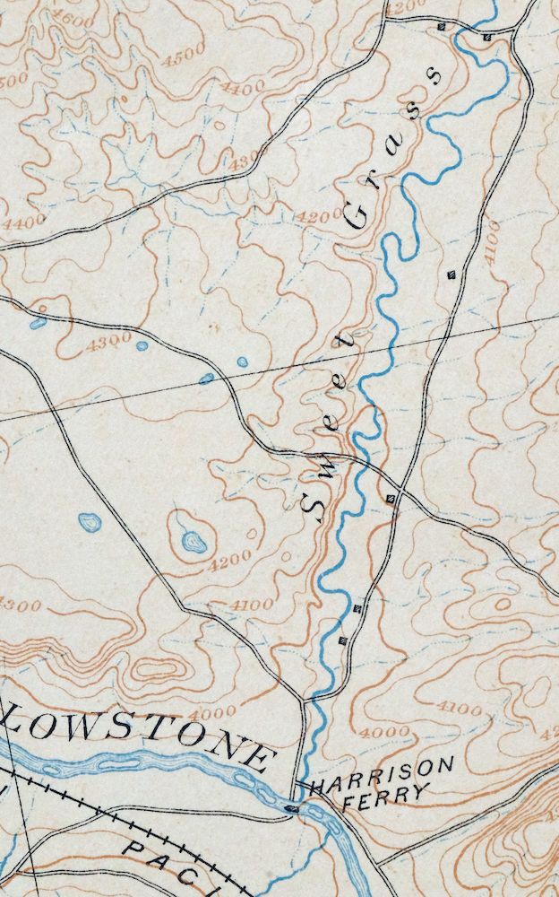 Big Timber Montana Reed Point Reed Point USGS Topo Map 1910 - Image 3