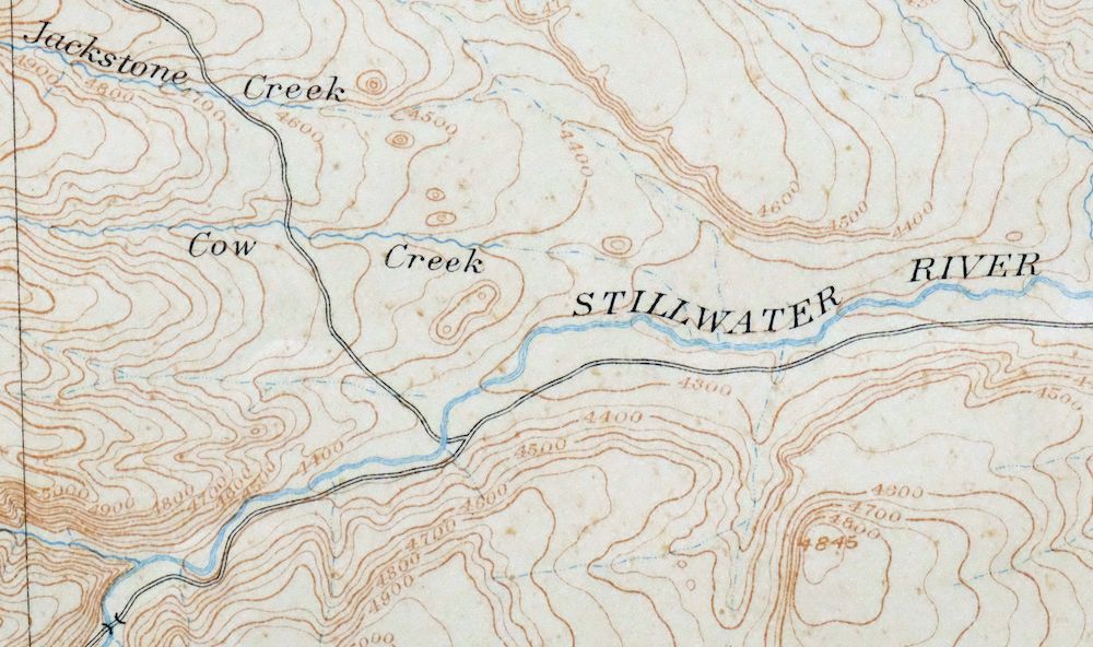 Big Timber Montana Reed Point Reed Point USGS Topo Map 1910 - Image 2