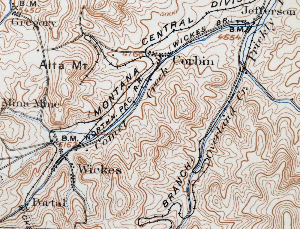 Boulder Montana Butte-Silver Bow Clancy USGS Topo Map 1933 - Image 4