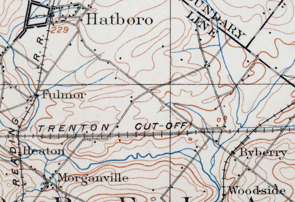 Germantown Pennsylvania Horsham USGS Topographic Map 1912 - Image 2