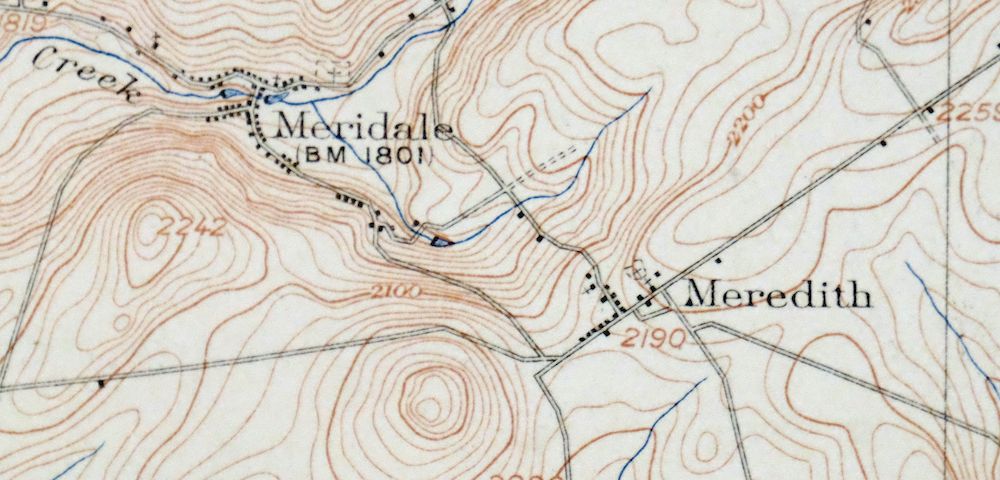 Delhi New York Davenport USGS 15-Min Topo Map 1911 Antique - Image 7