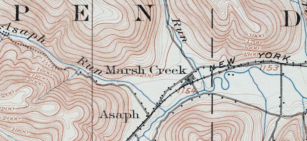 Elkland Pennsylvania Wellsboro Knoxville USGS Topo Map 1903 - Image 3