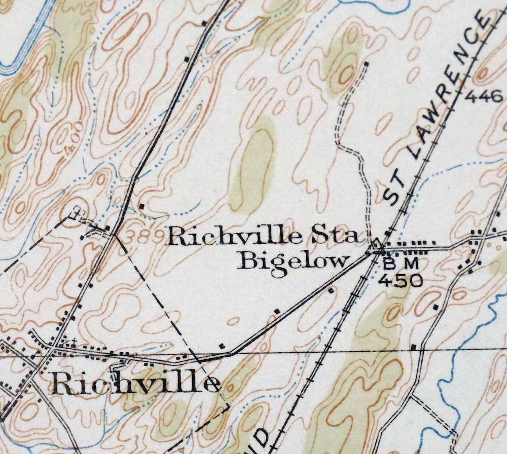 Gouverneur New York Edwards Richville USGS Topo Map 1915 - Image 4