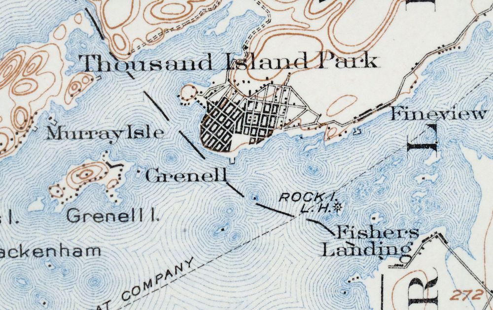 Grindstone New York Thousand Island Park USGS Topo Map 1909 - Image 3