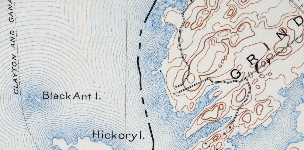 Grindstone New York Thousand Island Park USGS Topo Map 1909 - Image 2