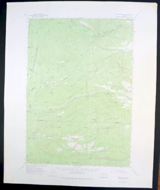Fort Butte Oregon Mount Hood NF USGS Topo Map 1975 Vintage