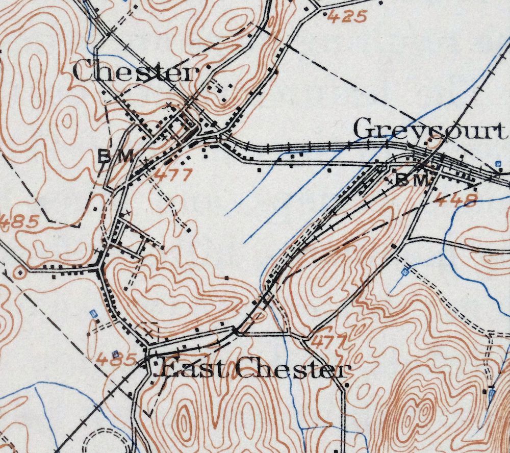 Goshen New York Middletown Warwick USGS Topographic Map 1913 - Image 3