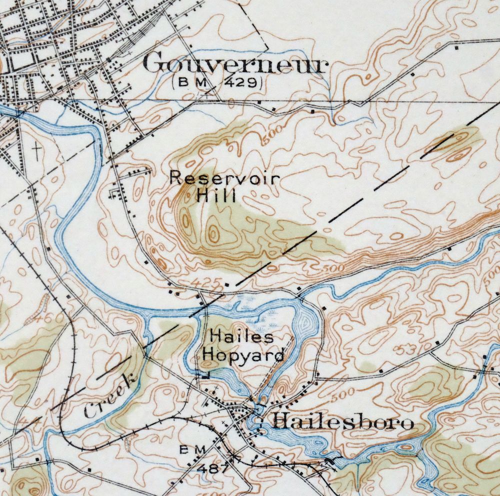Gouverneur New York Edwards Richville USGS Topo Map 1915 - Image 3
