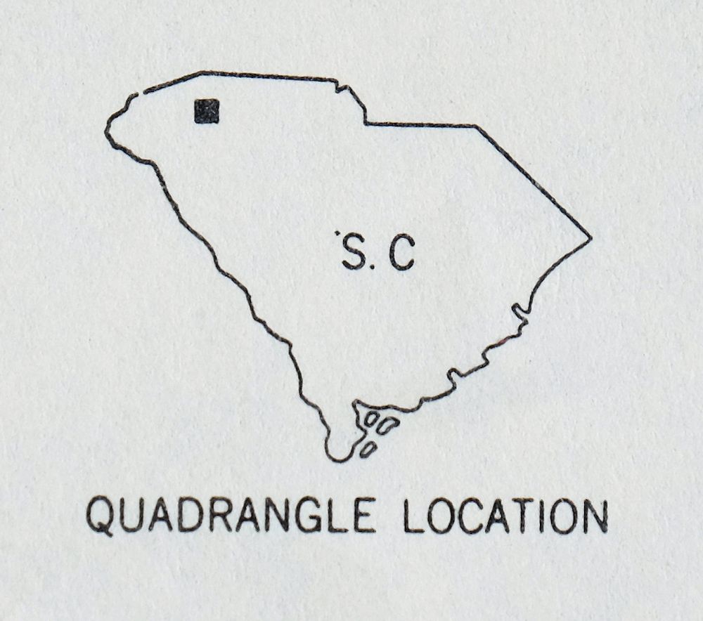Greer South Carolina Simpsonville Duncan USGS Topo Map 1974 - Image 4